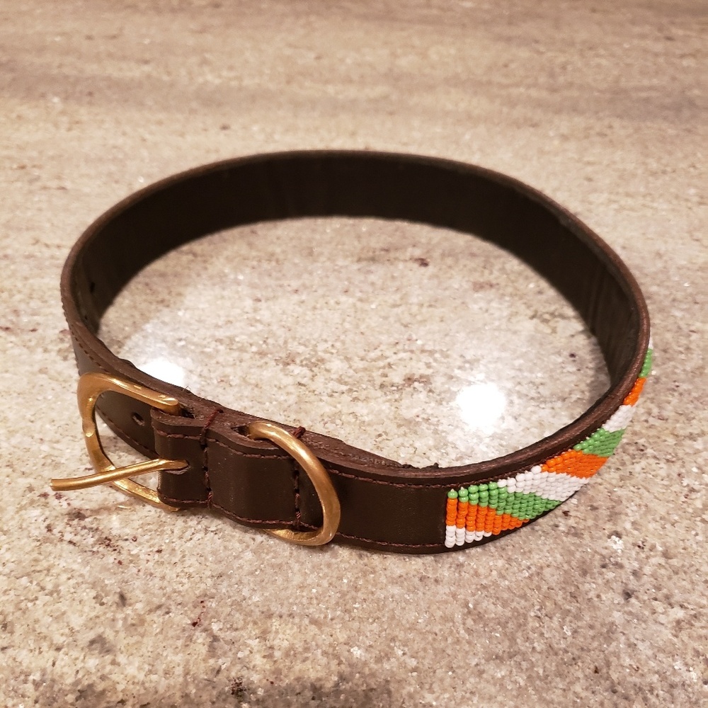 Leather dog collar